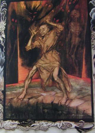 Poe Tales of Mystery and Imagination, signé par l'illustrateur Arthur Rackham